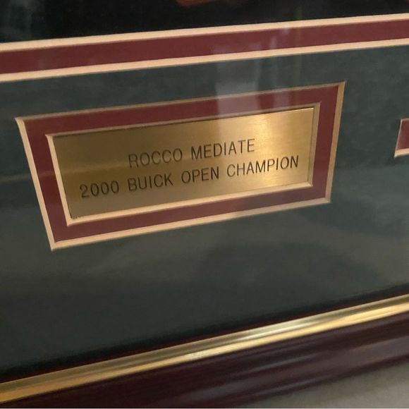 Golf Championship Collectors Edition gold-trim mahogany wood frames with plaques - Picture 4 of 12